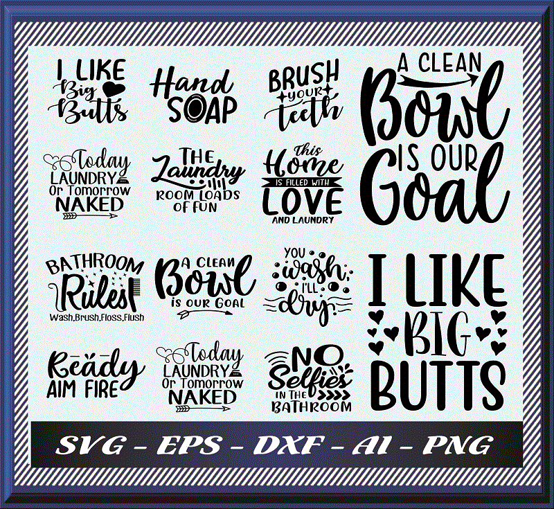 84 Bedroom & Bathroom SVG Bundle, Bedroom SVG, Bathroom Design Bundle, Fonts Svg Bundle, Svg Files For Cricut, Bathroom Shirt Bundle Quote 980889607