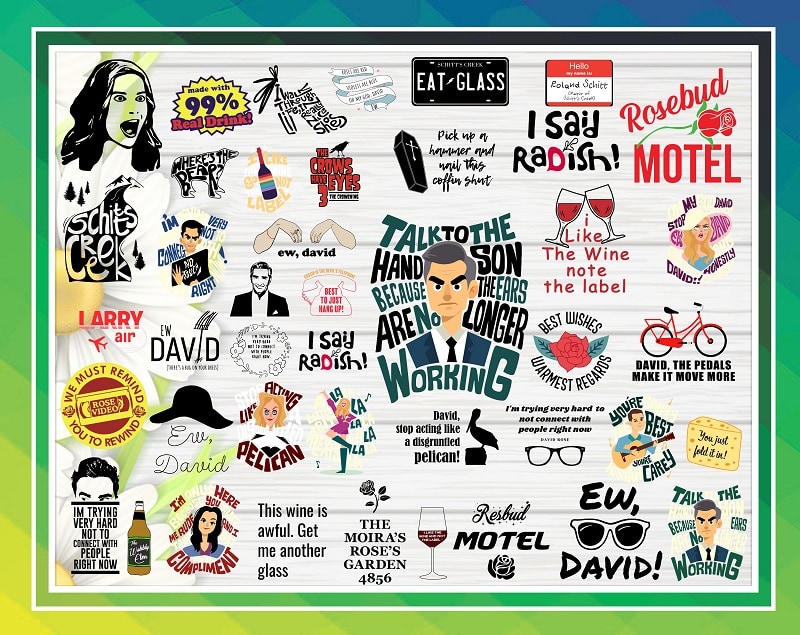 150+ Designs Schitt's Creek Svg Mega Bundle, David Rose Svg, Ew Covid ...