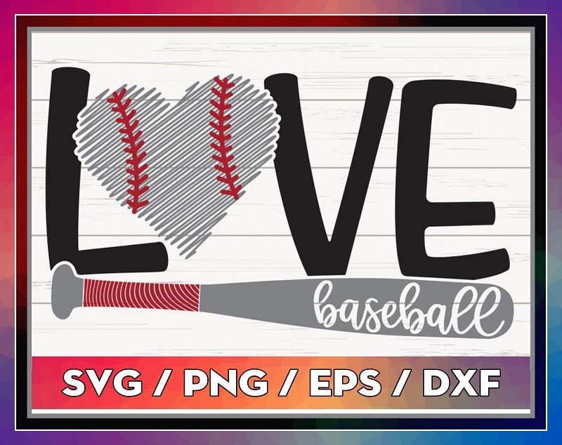 Love Baseball Bat Leopard - Digital Download Sublimation Design