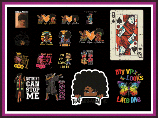 Bundle 55 black queen png, black pride, black girl magic, black women strong png, black queen bundle, black girl, sublimation digital 922315042 t shirt template