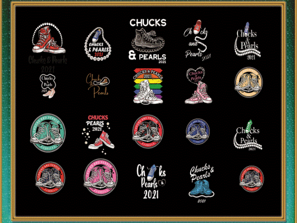 Bundle 100+ chucks and pearls png, kamala harris vice president, retro vintage chucks and pearls png, sneaker style, digital downlad 928739190 t shirt template