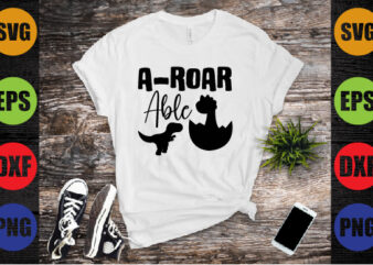 a-roar able t shirt vector