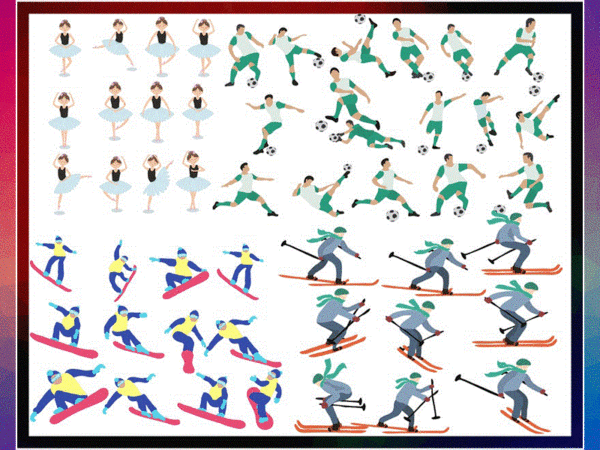 450 designs sports bundle svg, sport clipart svg, sport svg, svg file for cutting machine, silhouette cameo, commercial use, digital designs 945141389