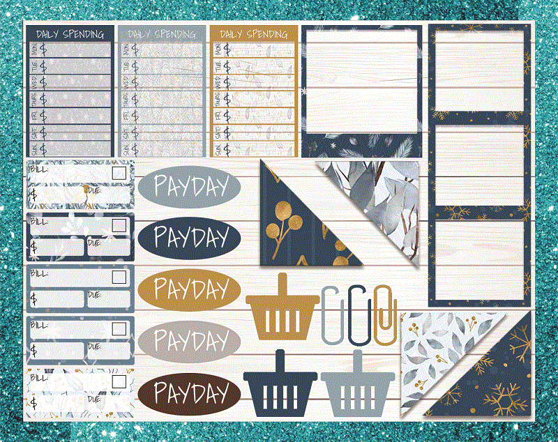 Winter Wonderland Digital Planner Stickers | Winter Stickers | Christmas Stickers | Christmas Planner | 292 Stickers Goodnotes 5 Pre-Cropped 744169134