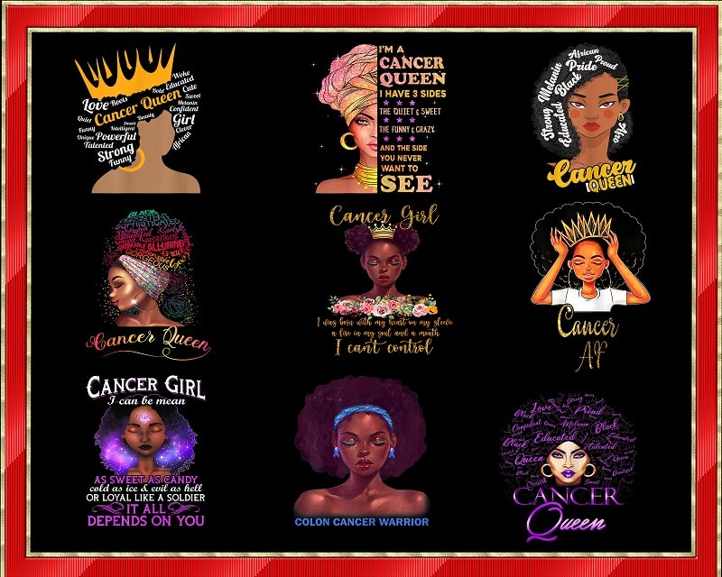 34 Cancer Queen Bundle, July Queen Bundle, Cancer Girl PNG, Cancer Mom, June July Girl, July Queen Images, Sublimation Designs Download 968616578