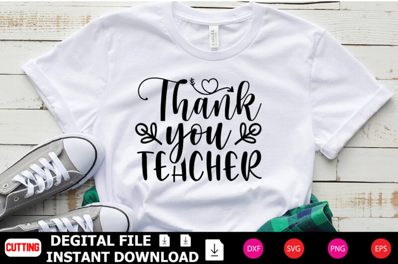 Thank You Teacher t-shirt Design