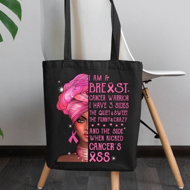 Fight Cancer Custom Printed Tote - Live Fierce! GoodPrints