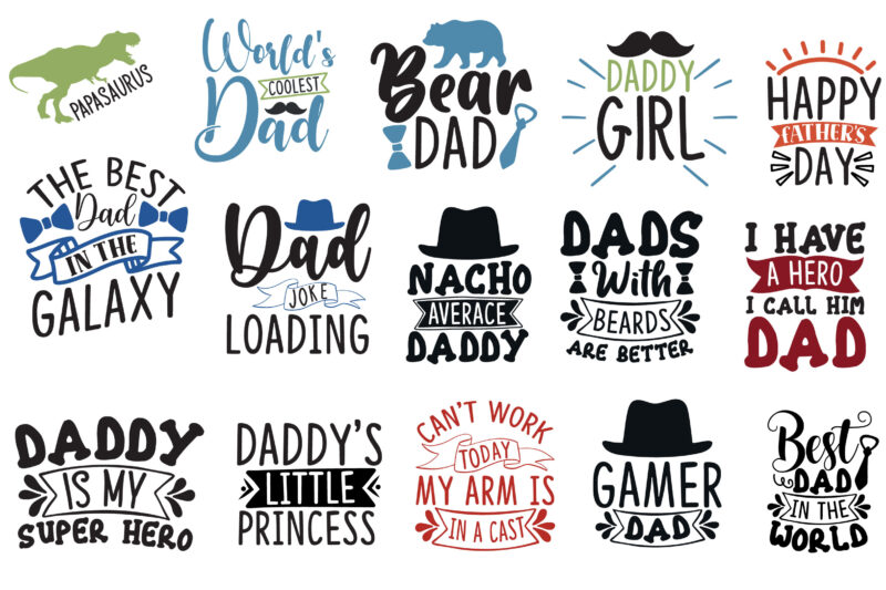 Father’s Day SVG Bundle Dad Quotes Bundle SVG