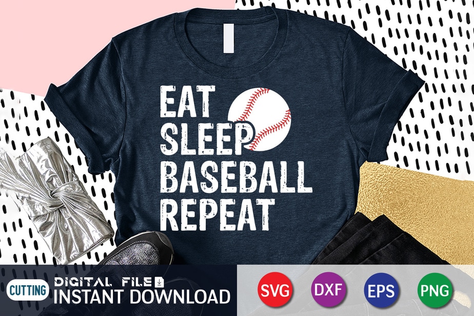 6 Baseball Day T-shirt SVG Bundle Vol-02