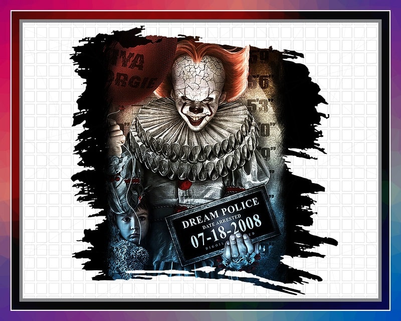 Pennywise IT PNG, IT Chapter Two, Pennywise Clown Png, Sublimated Printing, Instant Download, Png Printable T-shirt, Digital Print Design 872821047