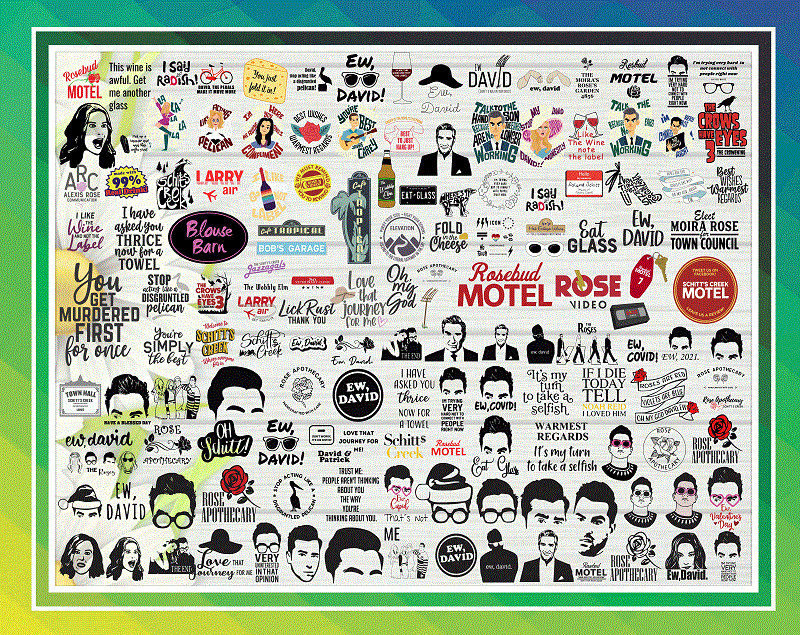 150+ Designs Schitt's Creek Svg Mega Bundle, David Rose Svg, Ew Covid ...