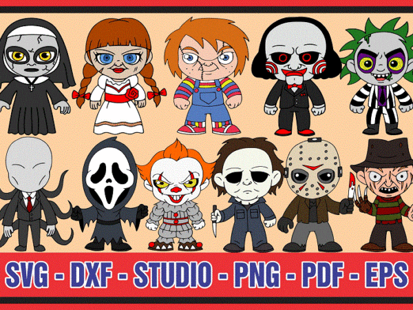 10+ Horror Movie SVG, Babies Horror Characters, Halloween Killer Svg ...