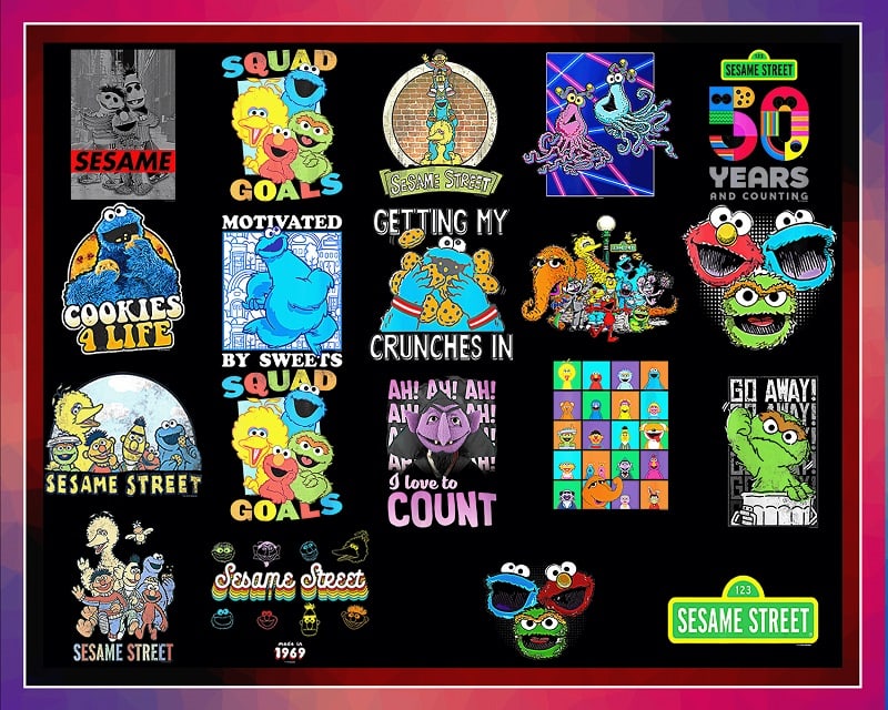 59 Designs PNG, The best quality design for you. Designs for fridge magnets. PNG files. Sesame Street png, Digital download, 999217340