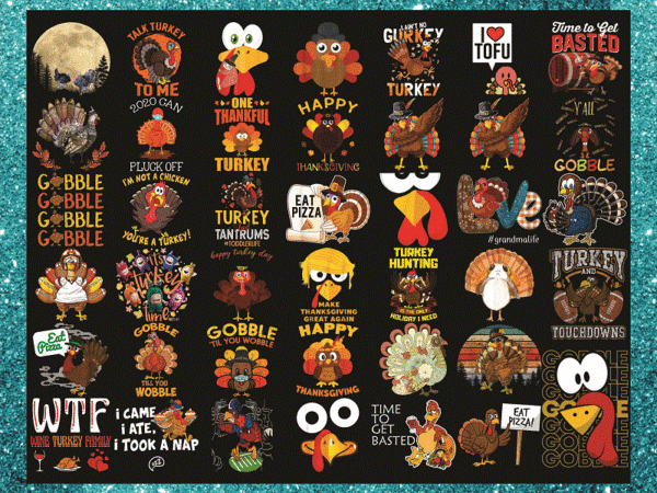 Combo 40+ turkey thanksgiving png bundle, thanksgiving sublimation, turkey clip art, turkey png, sublimation design, fall png, fall clip art 1048808323