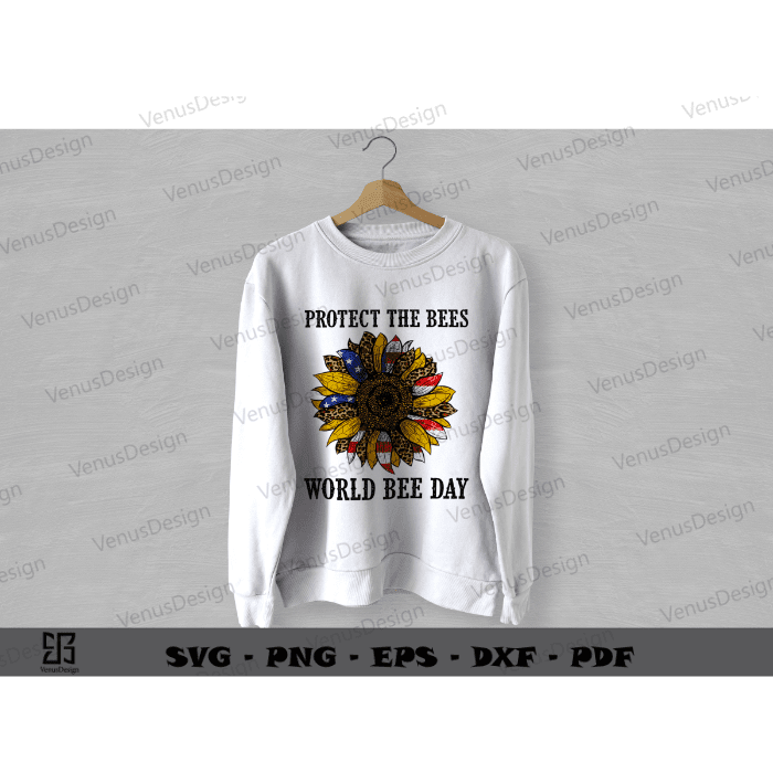 Bee Day America Sunflower Quote PNG Sublimation design, Bee Sunflower Art Cameo Htv Prints , Bee American Flag Pattern Png Files