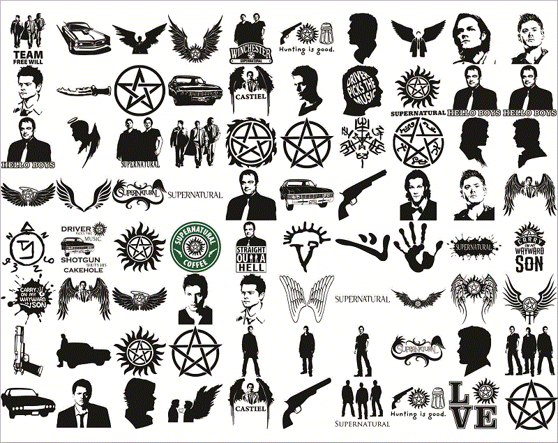 Bunde 79+ Supernatural svg, Supernatural svg png dxf, Supernatural svg cut fies, Supernatural Cipart, MusicArtStore Digital Download 1012451705