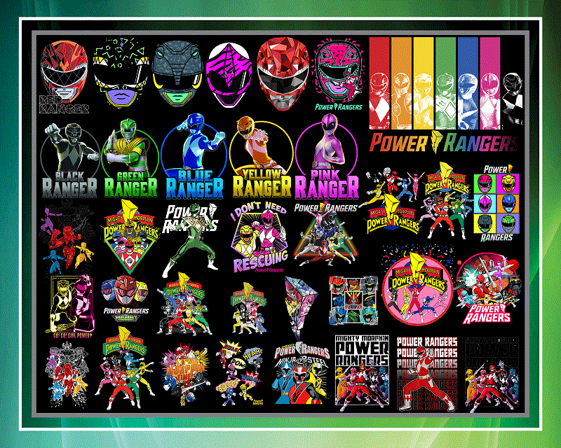 Bundle 36 Power Ranger Png, Logo Power rangers, Face hero, Power