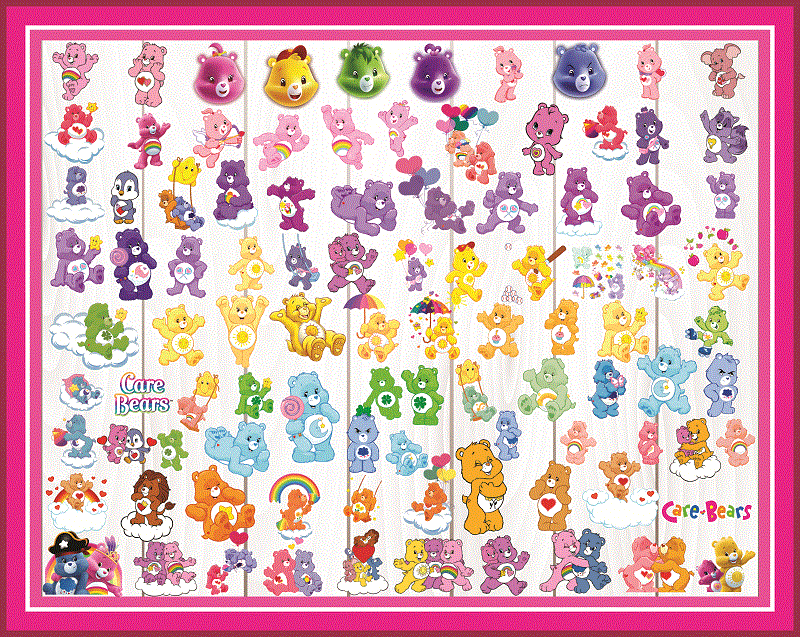 97 Care Bears ClipArt- PNG Images 300dpi Digital, Clip Art, Instant Download, Graphics Transparent Background Scrapbook 980324195