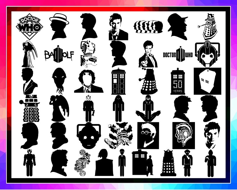 49 Designs Dr Who digital files for cricut, Dr Who clipart, Dr Who svg, dxf, png, Dr Who silhouette bundle, Dr Who movie, Digital Download 984290674