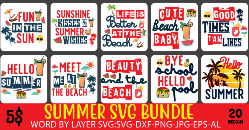 Summer SVG Bundle, School’s out for summer ,life is bette r,summer design, summer marketing, summer, summer svg, summer pool party, hello summer svg, popsicle svg, summer svg free, summer design