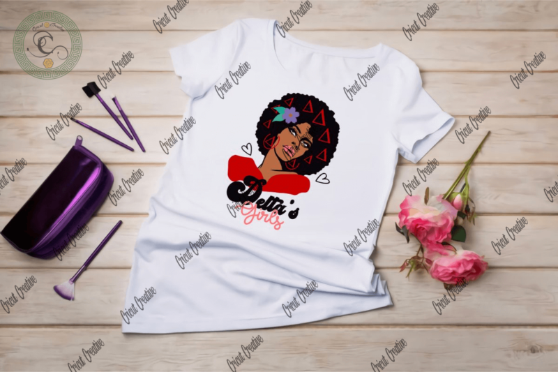 Black Girl , Black delta sigma Diy Crafts, Sorority Delta Women Svg Files For Cricut, Women Delta sigma Silhouette Files, Trending Cameo Htv Prints