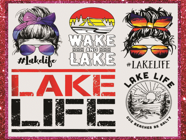 25 design lake life mom bun hair summer sunglasses headband mom life png sublimation design download, flat lake life, png file sublimation 998464059