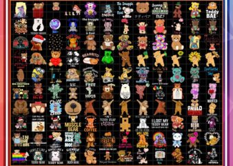 690+ Designs Teddy Bear Png Bundle, I Love Teddy Bears, Stuffed Animal Angel, Zombie, Kid Teddy, Bear Lover, Funny designs, Digital download 1018974242