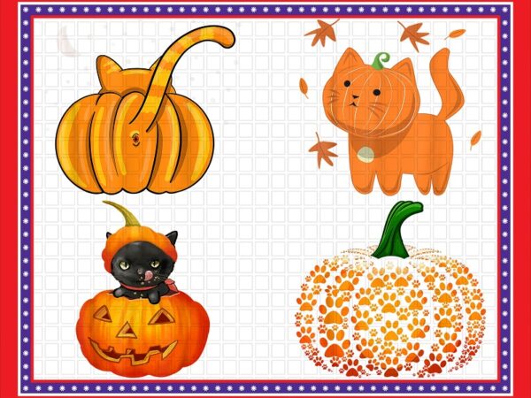 20 cat halloween png bundle, pumpkin cat halloween png, pumpkin leopard png, cat cute png, love cat png, cat fall png, cat combo png bundle 887817509