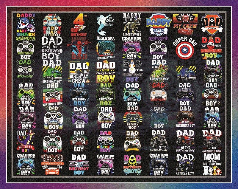 141 Dad Of The Birthday Boy png, png Files For Sublimation, Sublimation Designs Downloads, Digital Download, Digital download, Dad and son 986849604