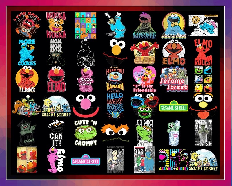 59 Designs PNG, The best quality design for you. Designs for fridge magnets. PNG files. Sesame Street png, Digital download, 999217340