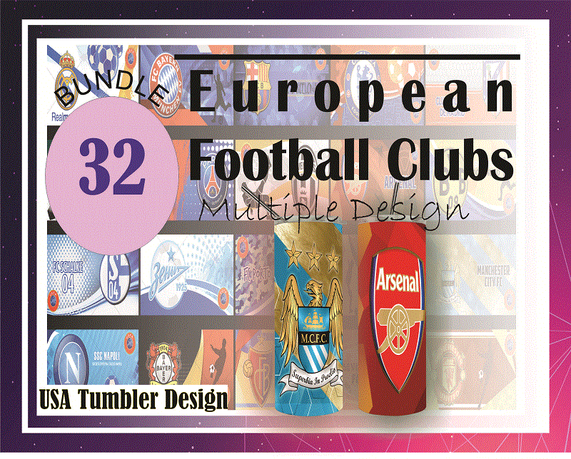 32 Football Tumbler 20oz Design, Football team tumbler design template