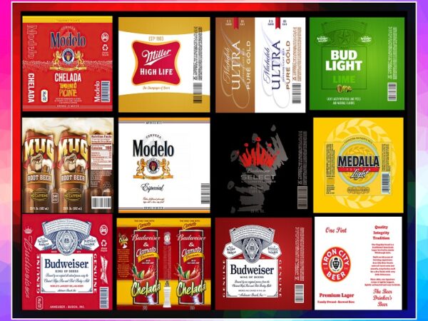 47 beer labels tumbler, beer bundle tumbler, beer sublimation, beer design tumbler, beer full label wrap design, light beer tumbler 992850394