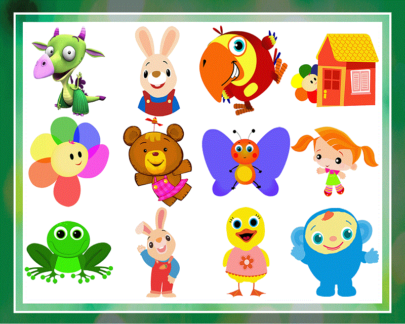 37 Designs GooGoo, 123 Race y Crayons BabyFirst TV Birthday Party, Archivos PNG, Tema de baby first tv, Instant Download 994633391