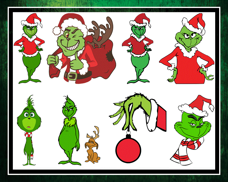 200+ Grinch PNG Bundle, Grinch Svg, Merry Christmas svg, Grinch Png, face grinch , grinch tree Grinch Png bundle, Instant download CB921991415