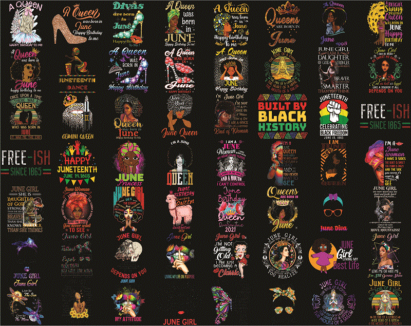 Combo 129 Black Melanin and Juneteenth Png, Black Queen Bundle Png, Afro Woman Clipart, Black History Png, Afro Lady, Women Juneteenth Png Copy 983801706