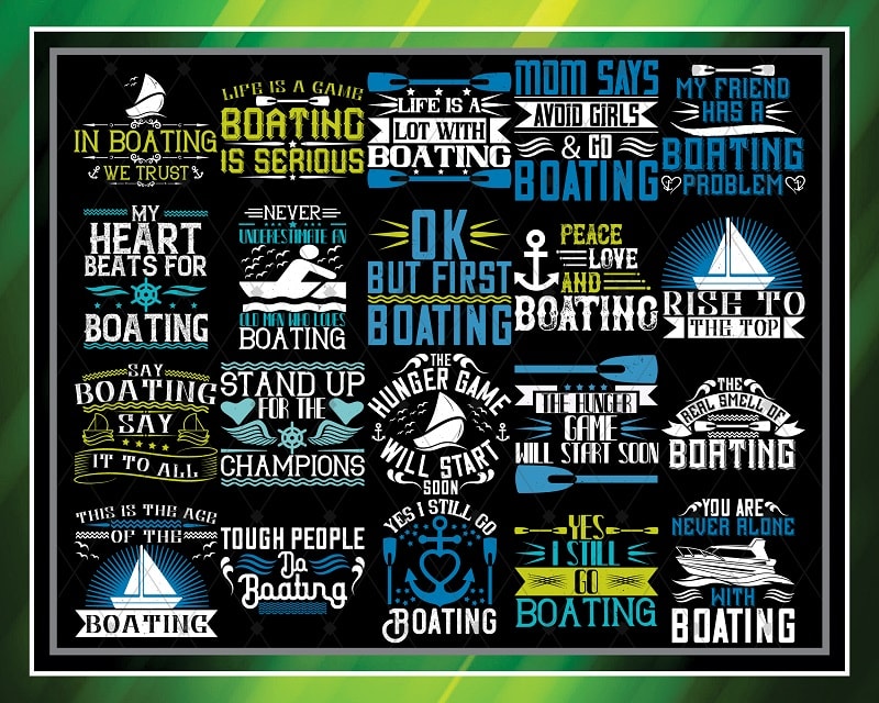 Combo 50 Designs Boating Svg Bundle, Cruise Svg Bundle, Pontoon Boat Svg, Boating Svg, Ai, Eps, Png, Digital Download 1033893175