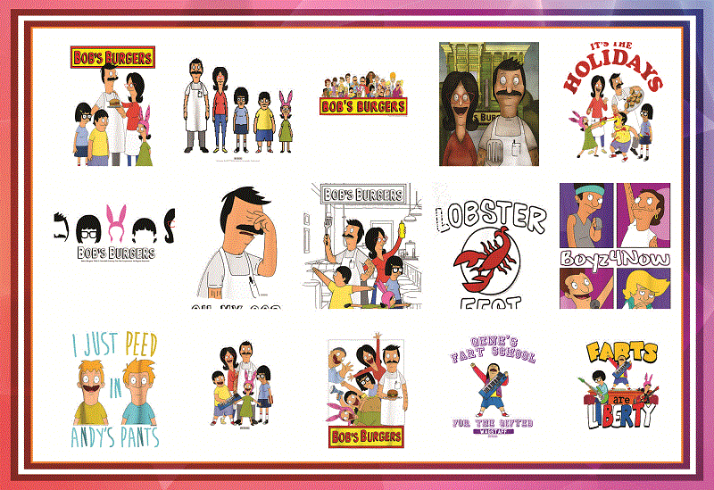 60 Bob’s Burgers PNG Bundle, Bobs Burgers Png, Clipart, Files For Bundle, 60 Bobs Layered Images, Linda, Tina, Louise, Gene, Logo PNG Craft 924394821