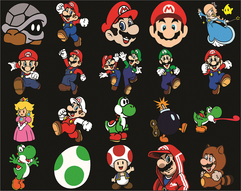 120+ Super Mario SVG PNG DXF Bundle, Super Mario Svg, Super Mario Alphabet, Peach Princess, Koopa Troopa, Goomba Svg, Super Mario World Svg 926322408