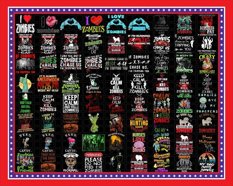 Combo 426 Zombie Halloween Png Designs, Zombie Halloween PNG Bundle, Zombie png, Halloween Quotes, Chilling With My Zombie, Horror Picture 1019379001