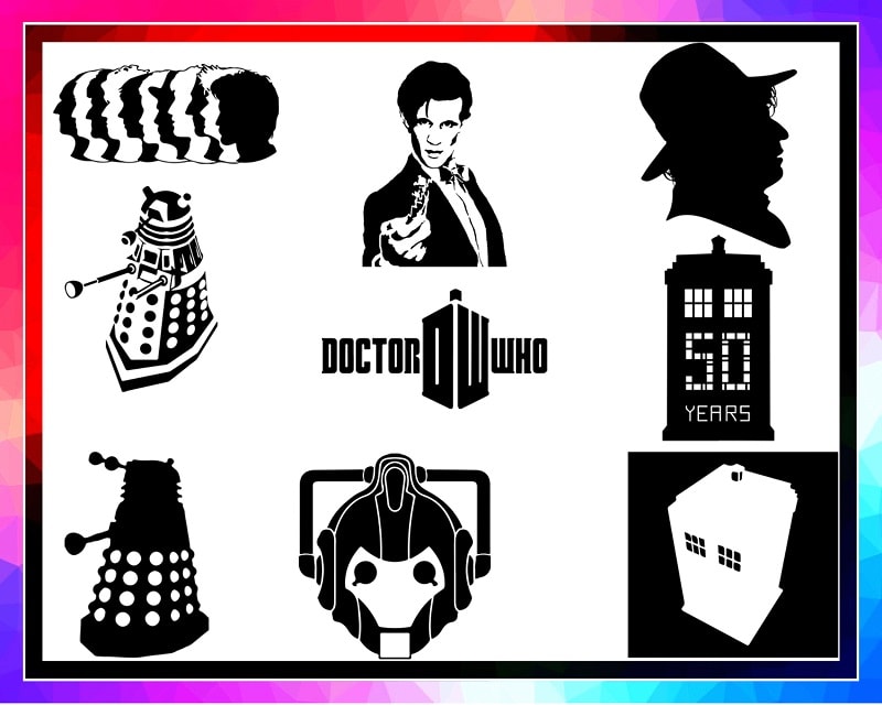 49 Designs Dr Who digital files for cricut, Dr Who clipart, Dr Who svg, dxf, png, Dr Who silhouette bundle, Dr Who movie, Digital Download 984290674