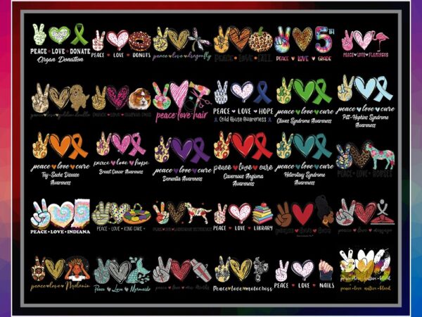 158 designs peace love bundle, peace love png, peace love cure, sublimation png, sublimation png, files for cricut, digital download 995038282