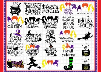 120+ Hocus Pocus Svg Bundle, Black Cat Only, Sanderson Sister Svg, Hocus Pocus Svg, Hocus Pocus png, Halloween Svg, I Smell Children Svg 91746525