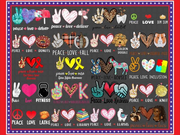 150+ peace love bundle png designs, peace love christmas , peace love everything , digital png download , png printable , png sublimation 1011238868