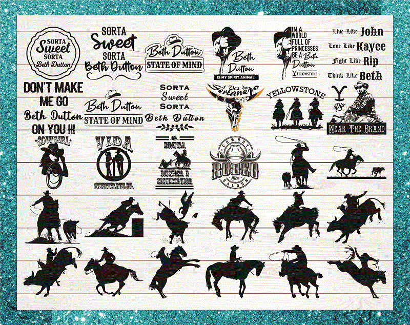 90 Yellowstone Bundle svg, png, dxf, Yellowstone Symbols, Yellowstone Labels, Yellowstone Dutton Ranch, silhouette, Digital File 1019002641