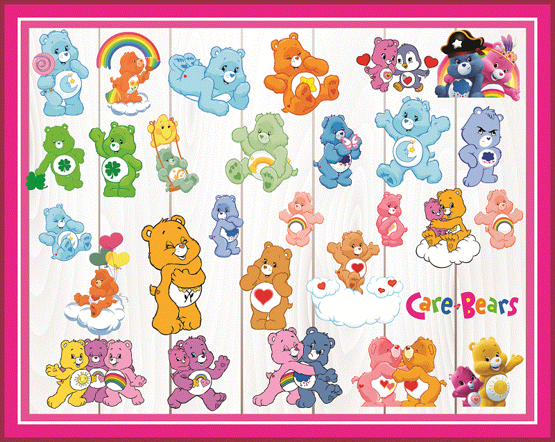 97 Care Bears ClipArt- PNG Images 300dpi Digital, Clip Art, Instant Download, Graphics Transparent Background Scrapbook 980324195