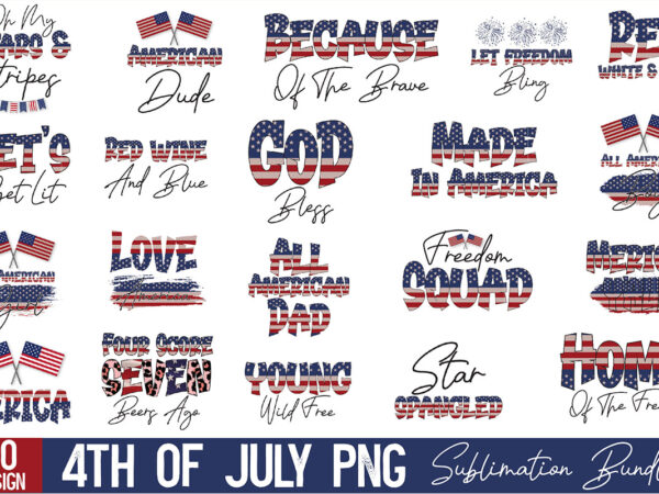 4th of july png sublimation bundle