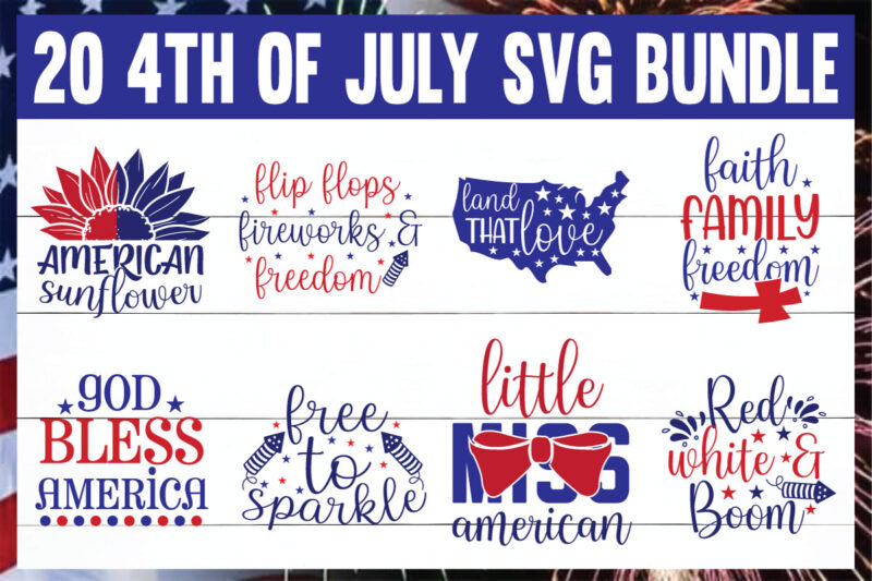 4th of July svg bundle t shirt illustration