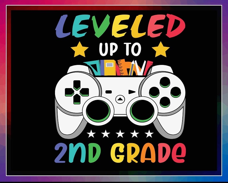 Bundle 8 Back To School Png, Leveled Up To Kindergarten Pre-K 1st-5th Grade Bundle PNG, Level Up tp Preschool Png, Digital Download 1036207110