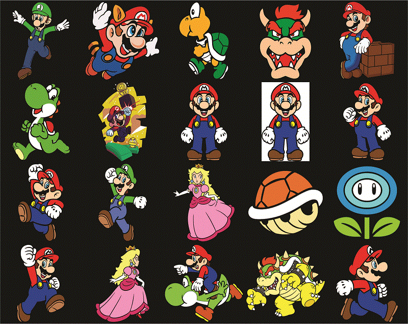 120+ Super Mario SVG PNG DXF Bundle, Super Mario Svg, Super Mario Alphabet, Peach Princess, Koopa Troopa, Goomba Svg, Super Mario World Svg 926322408