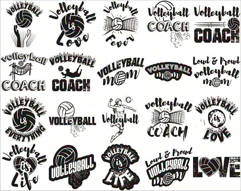 Bundle 100 Volleyball Quotes SVG / PNG, Volleyball Life Bunlde, Volleyball Athlele Ai, Sport Svg, Instant Download 1017563990